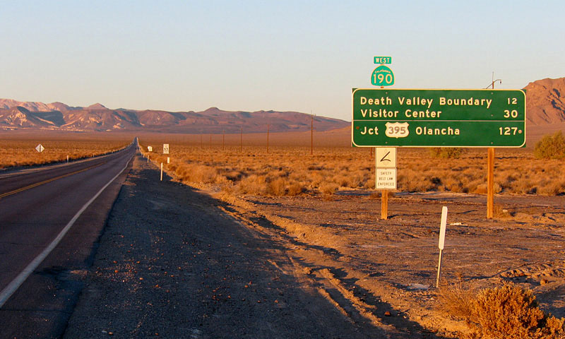 Highway 190 (CA State Route 190) | Mojave Desert Photos